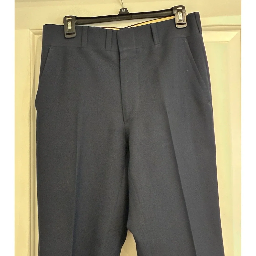 Vintage Corbin Dress Pants Mens 32x30 Navy Trousers USA Made 70s